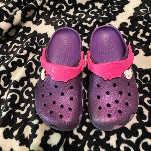 Hello Kitty Kids Crocs - Purple and Pink